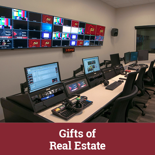 Photo of a computer room. Links to Gifts of Real Estate